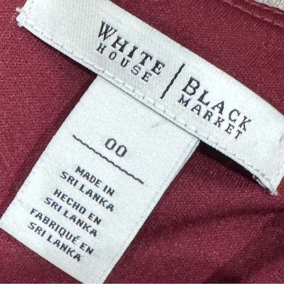 WHBM short sleeve burgundy sheath dress ❤️ - Picture 6 of 7